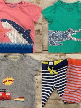 Mini Boden summer bundle - shark crocodile fire truck